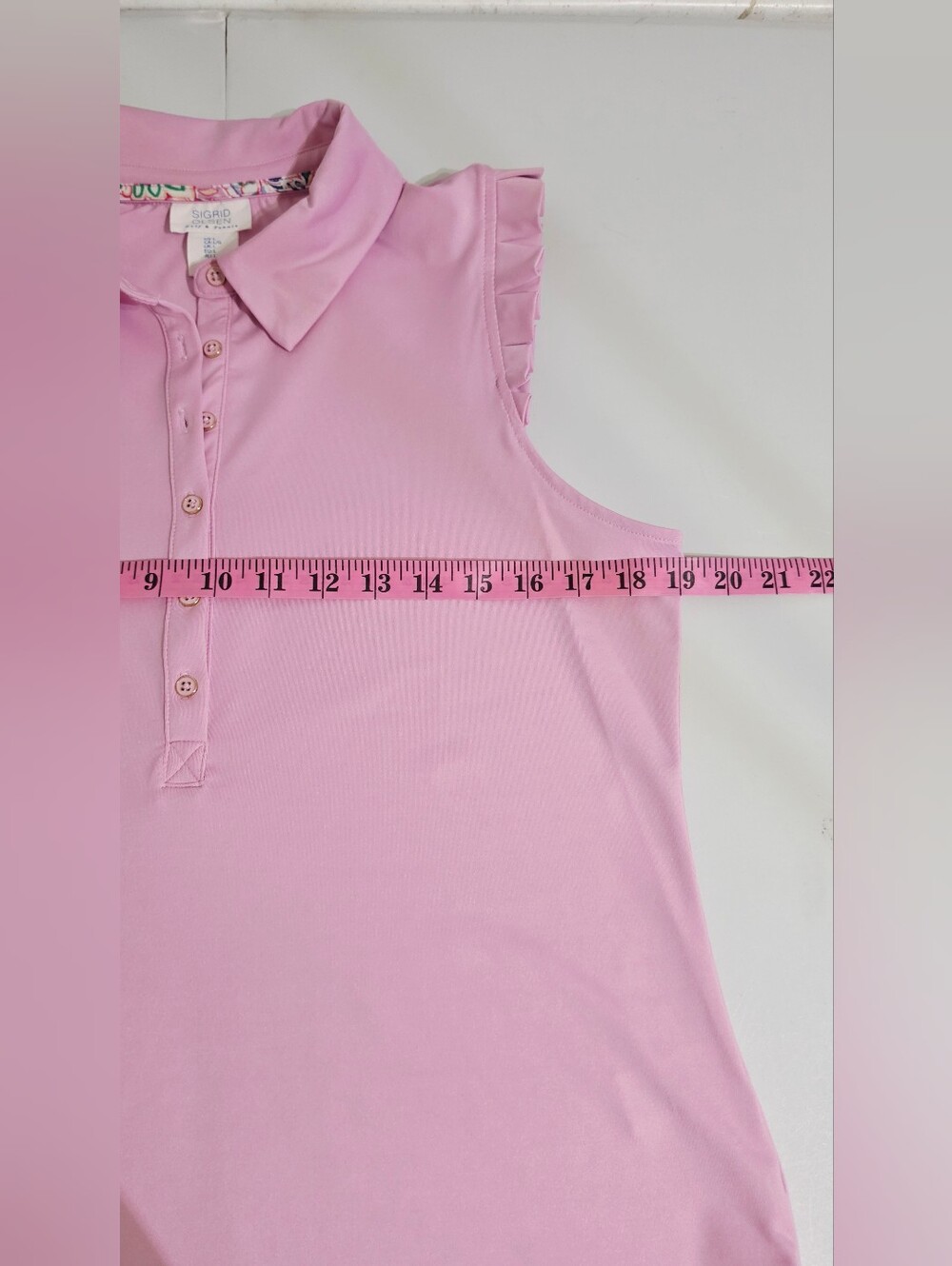 Sigrid Olsen Golf Tennis Outfit Large Pink Polo Paisley Skort Built In Shorts - Picture 13 of 15